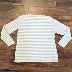 Gudrun Sjödén Organic Cotton Striped Long Sleeve Top size Small